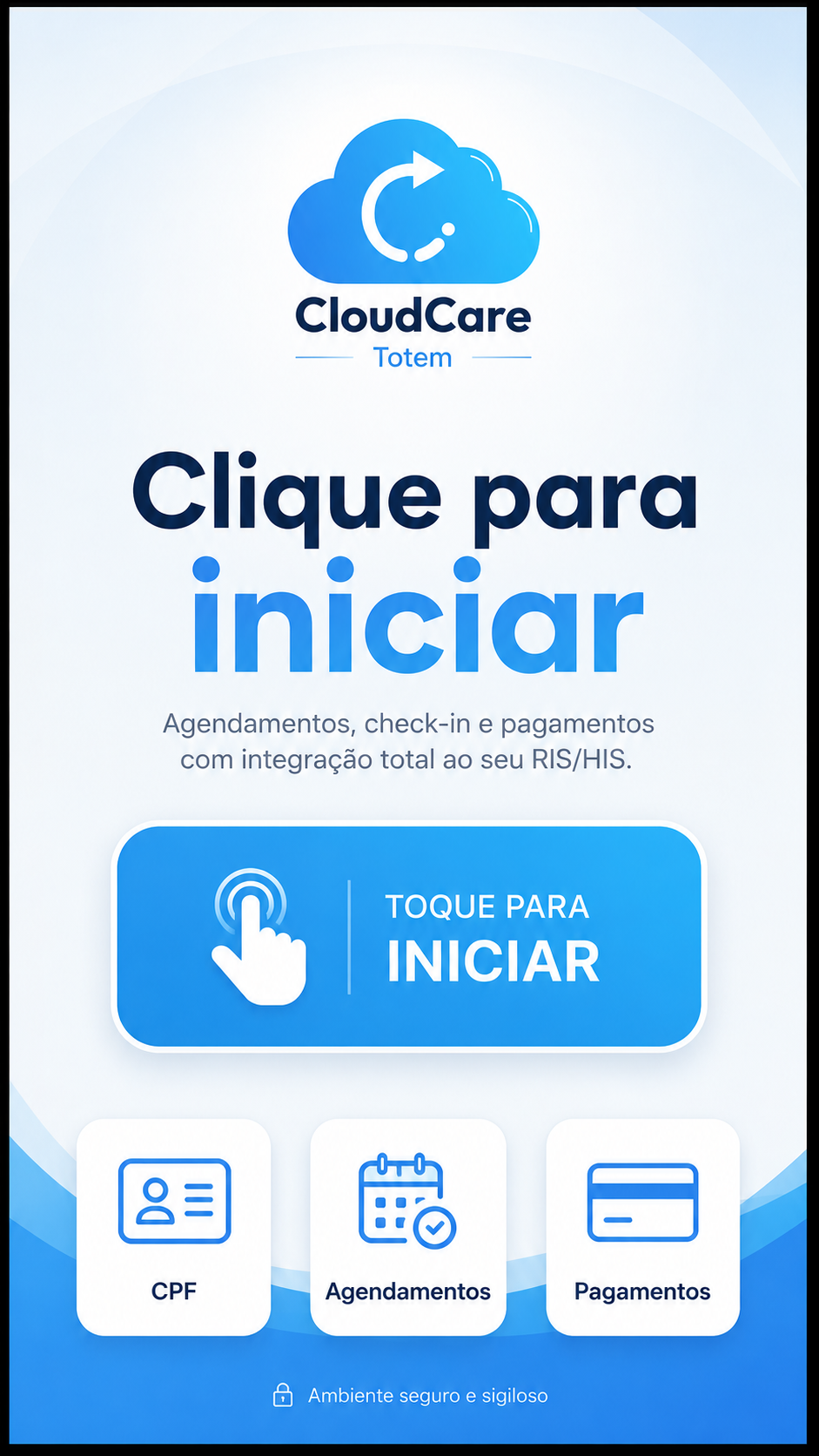 Tela Quiosque Inicial